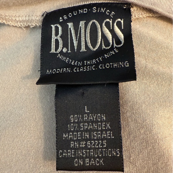 Tailor B. Moss putty/tan colored tee made and purchased in Israel - Picture 4 of 6
